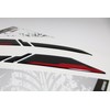 Tankpad Graphic Kit Sticker Compatible with Kawasaki Z900 Red Silver
