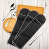 Weewooday 18 Pieces Silver Storage Bags Flatware Storage Silverware Storage