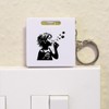 Azeeda 'Blowing Bubbles' Keyring Tape Measure/Spirit Level Tool (KM00038448)