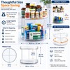 IPENP Vitamin Storage Organizer, 1 Tier 10.3" Rotary Turntable Organizer