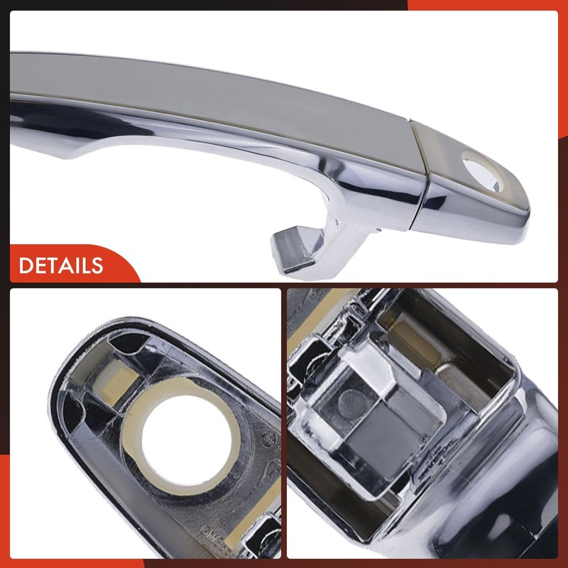 A-Premium Front Left Driver Side Exterior Door Handle with Keyhole