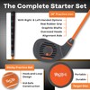 GOLFGEN | PGA Tour Tee-Up 3-Piece Set, Medium, Orange, Right