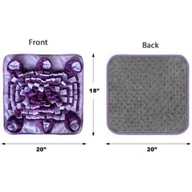 Game Box for Dogs Pigs Rabbits Cats and Other Small Animals - Slow Feeding Toys, Shampoo, & Much More (Purple Mat & Pink Games)