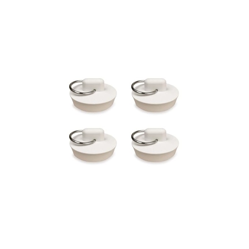 1-1/4"(28.5mm-35.2mm) White Drain Stoppers, Bath Sink Plug, Rubber Seal Plugs