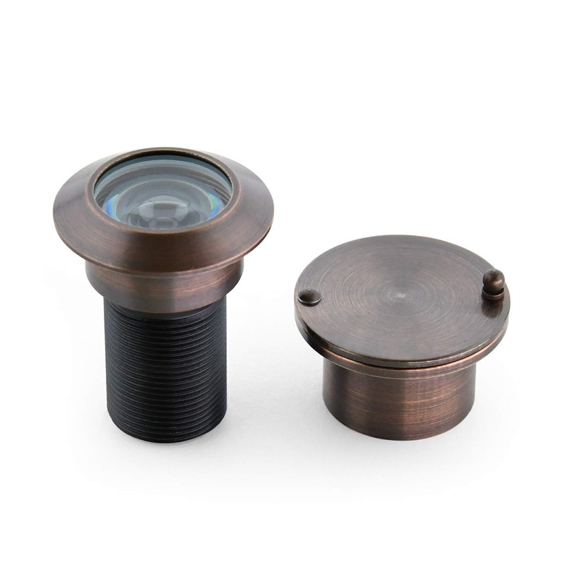 Earl Diamond - Solid Brass Door Viewer Peephole, 220-Degree Security