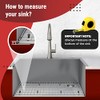 Kitchen Sink Protector Grid 28x14 Inch, Stainless Steel Sink Bottom