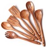 Gudamaye 13 inch Long Wooden Utensils for Cooking, Long Handle