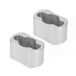 Atesilor 2 Pieces Aluminum Tailgate Hinge Bushing Compatible with Nissan Titan 2005-2024, Replace 93470-ZH000 93470-9FV3A Bushing (Rear Left & Right Side)