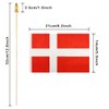QQSD Denmark Small Flag Danish Dane Stick Mini Hand Held