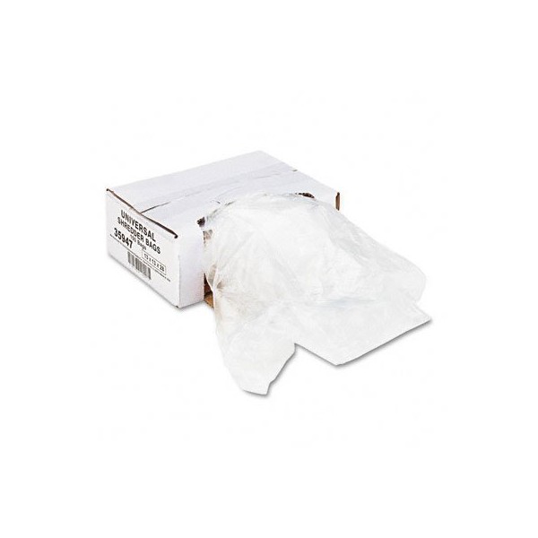 Universal : Recycled/Recyclable 3-Ply Shredder Bags, 13w x 13d x