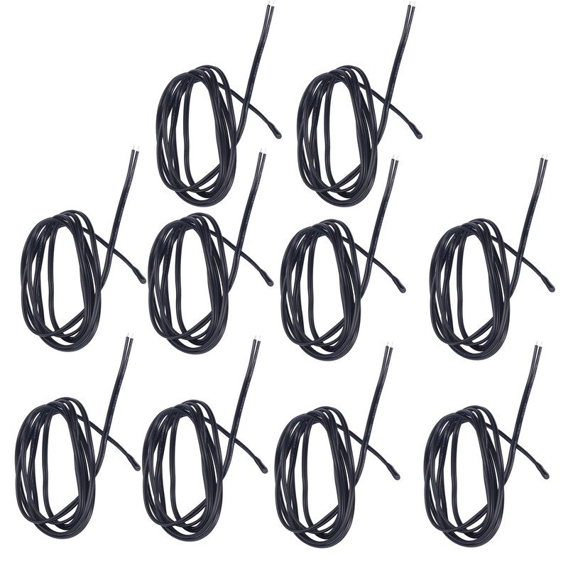 10Pcs NTC Thermistor Sensor PVC Epoxy Resin NTC Temperature Probe