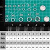 Alwonder 100 Pack Fishing Split Rings Stainless Steel Lure Rings,