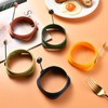 Silicone Pancake Molds, Egg Frying Rings, 5 PCS Handle Egg