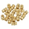 PATIKIL Threaded Inserts M6x12x8mm, 20 Pcs Brass Heat Set Insert