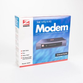 Zoom Model 3049 56K V.90 V.92 External Serial Modem - New/Sealed Box