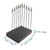 STOBOK Model Making Base Paint Booth Stand 25pcs Clip Base