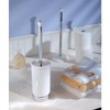 InterDesign 95621 White & Chrome York Toilet Bowl Brush