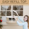 Window Bird Feeder for Viewing, 180° Extra Large Capacity Clear