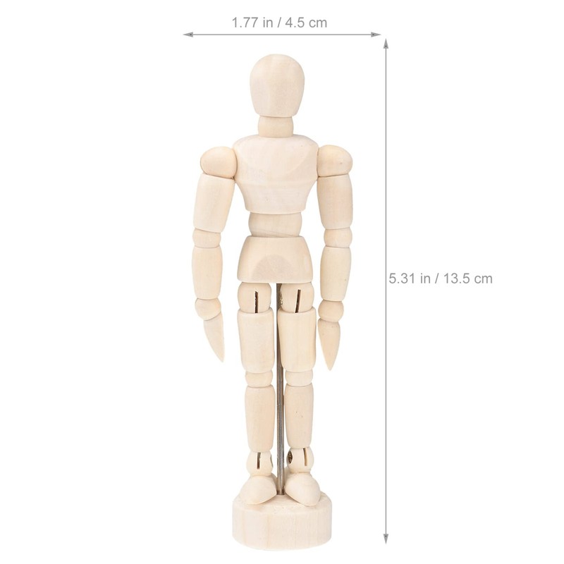 Operitacx 12pcs Articulated Wooden Model Mannequins for Sketching and Decoration