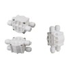 3 Pcs Auto Shut Off Valve 1/4-1/4 Quick Connect Push