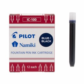 Pilot IC100, Repuesto Tinta Líquida Negra/Azul, 12 Cartuchos