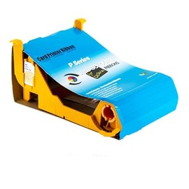 800017-240 Color Ribbon Tape Compatible for Zebra P100i P100M P110i P120i ID Card Printers 800017-240 YMCKO Ribbon 200 Images