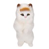 Furry Cat Figurine Realistic Simulated Adorable Lovely Decorative Plush Cat