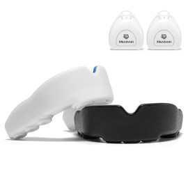 Gum Shield Kids 2 Pcs (Age 5-8) - Junior Mouth Guard for Rugby Hockey Boxing Protecting Teeth