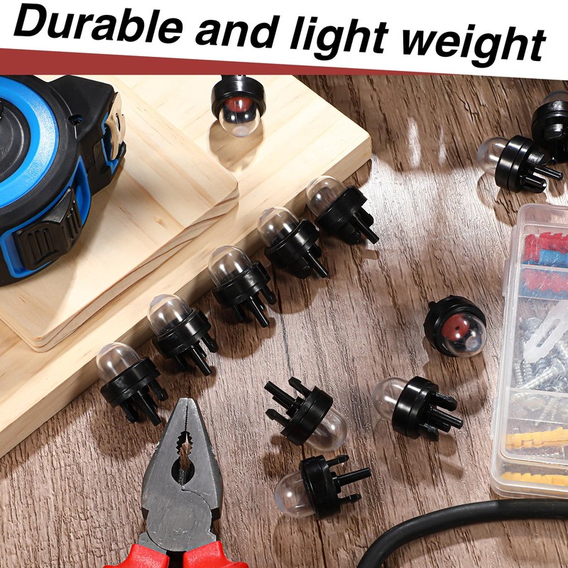 Therwen 20 Pcs Chainsaw Primer Bulb 188-512 Snap in Primer