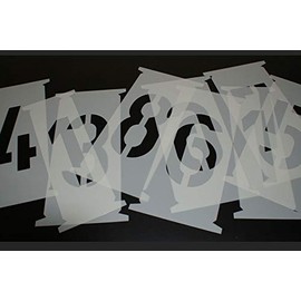 Number Stencils 150 mm According to DIN 1451, Number Set, Number Stencil 15 cm