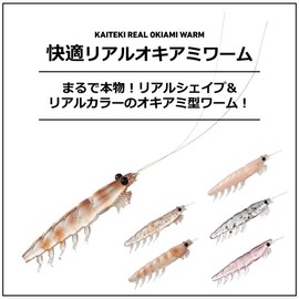 Daiwa Comfortable Realistic Okiami Worm, 0.8 gal (3 L), 2.3 inches (58 mm), Pack of 5