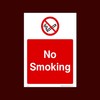 No Smoking Plastic Sign (PS51) - No Smoking, Building, Counter,
