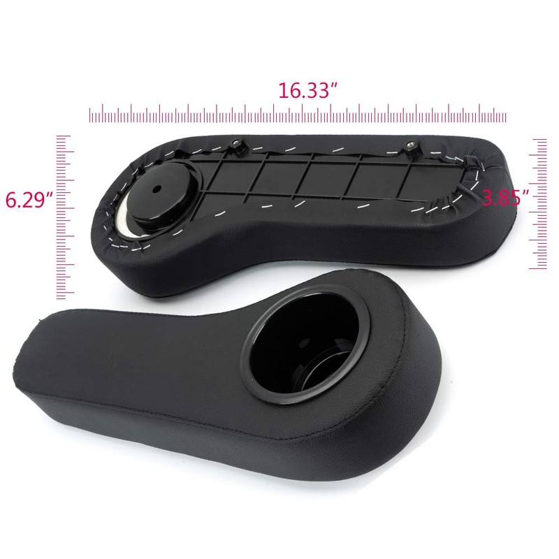 ALLGOOD Rear Seat Armrest Cushion Cup Holder, Compatible with Most