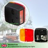 fouraces trailer lights - 2 set, with wiring diagram, tail