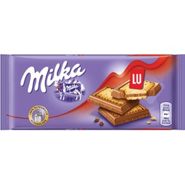 Milka Lu Cookie Milk Chocolate Bar, 3 Ounce (Pack of 18)