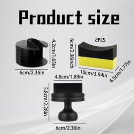 BAGUBDR Tyre Dressing Applicator, Detailing Brushes Car Detailing Reusable Internal and External Cleaning Portable and Lightweight Suitable for Applying Tire Gloss Cleaning Car Surfaces