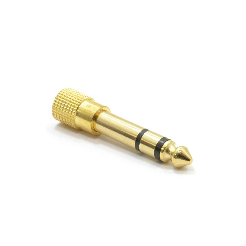 kenable 3.5mm Stereo Jack Socket to 6.35mm Stereo Male Plug