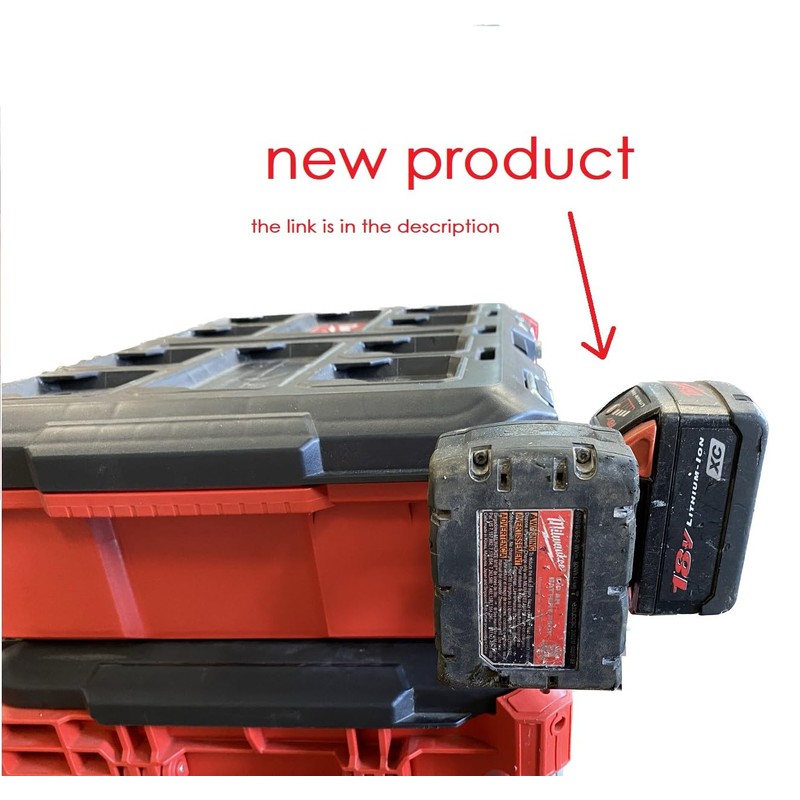 battery holder for packout toolbox (side)