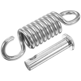 Garneck Heavy Duty Swing Hangers Hooks with Extension Springs Silver Hangers for Hammock Chairs Punching Bags Porch Swings Versatile Suspension Kit