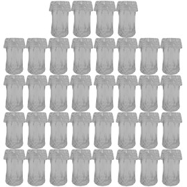 36 Piece Black Duck Brand Mini Salt and Pepper Shakers – Measures 1.75" X 1" – Plastic Crystal Looking (36)