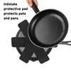 MEMOFYND 8 Pack Pan Protectors (Diameter 38cm) Heat Insulation Pads,