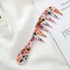 Acetate Handle Hair Comb Brush - Anti-static Portable Salon Fine-Toothed Comb White