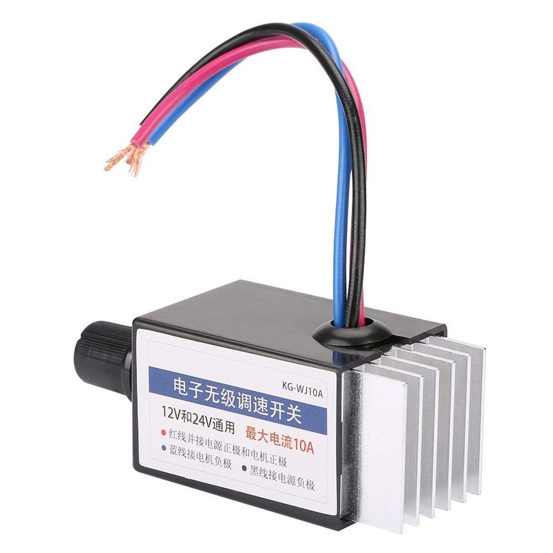 Universal DC 12V/24V Motor Controller Switch for Car Truck Fan