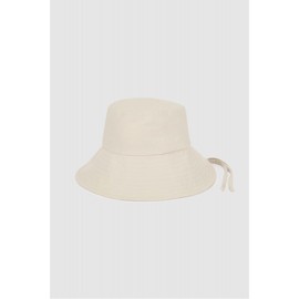 JAJU [JAJU] Strap Bucket Hat_Ivory