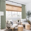 RYB HOME Linen Sheer Curtains and Drapes for Living Room