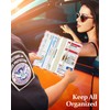 Slohif Car Registration and Insurance Card Holder - Floral Vehicle