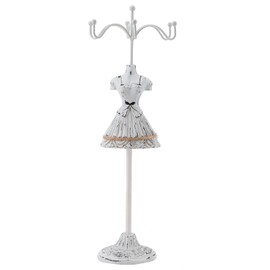 Jenngaoo Dress Doll Jewellery Stand, Desktop Necklace Earrings Rings Bracelet Storage Holder with Removable Holder Fashion Decoration (#1)