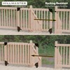 Sliding Gate Kit with Wheel,Heavy Duty Fence Gate Frame Kit