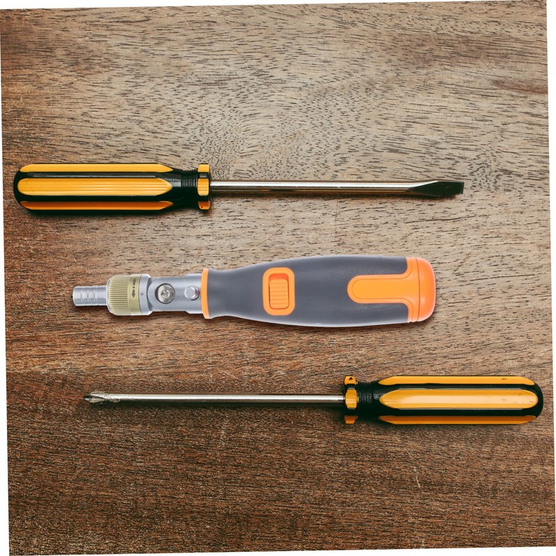 Operitacx Manual Ratcheting Screwdriver Set 11-in-1 Multi-Angle Bits Easy to