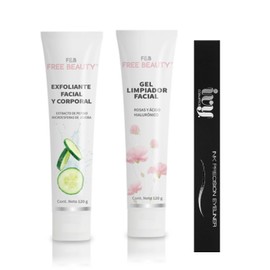 Exfoliante Facial y Corporal  Gel Limpiador Facial de Rosas y cido Hialurnico de Free Beauty  Un Delineador Negro Mate Ivy Cosmetics                  